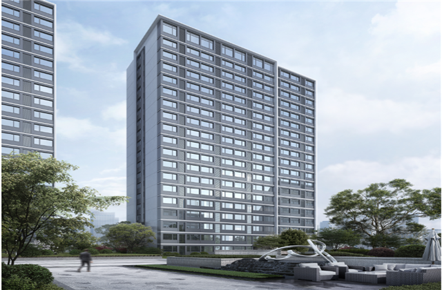 杭州市首座近零能耗住宅建筑临安尊凯实业宸锦学府主体结顶